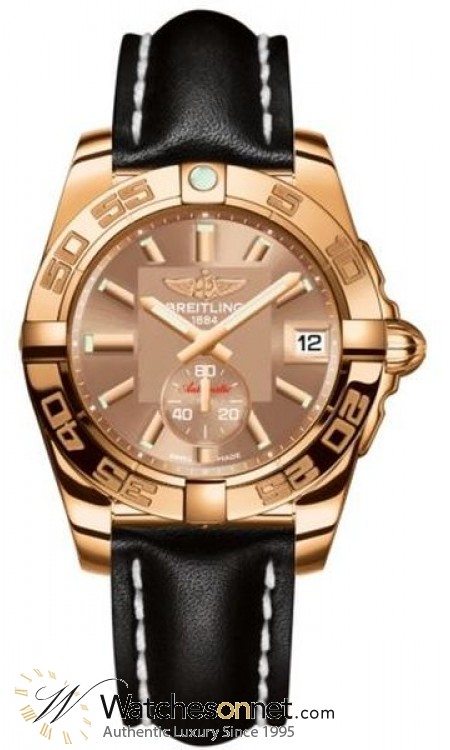 Breitling Galactic 36 Automatic  Automatic Unisex Watch, 18K Rose Gold, Bronze Dial, H3733012.Q584.415X