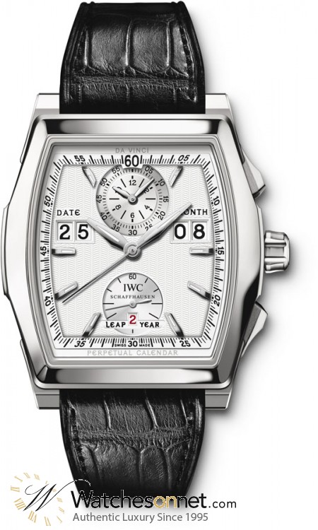 IWC Da Vinci  Automatic Men's Watch, 18K White Gold, White Dial, IW376101