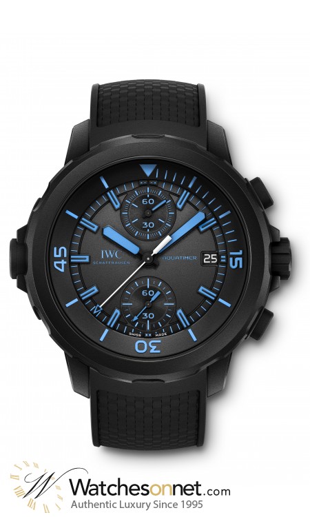 IWC Aquatimer  Chronograph Automatic Men's Watch, Stainless Steel, Black Dial, IW379504