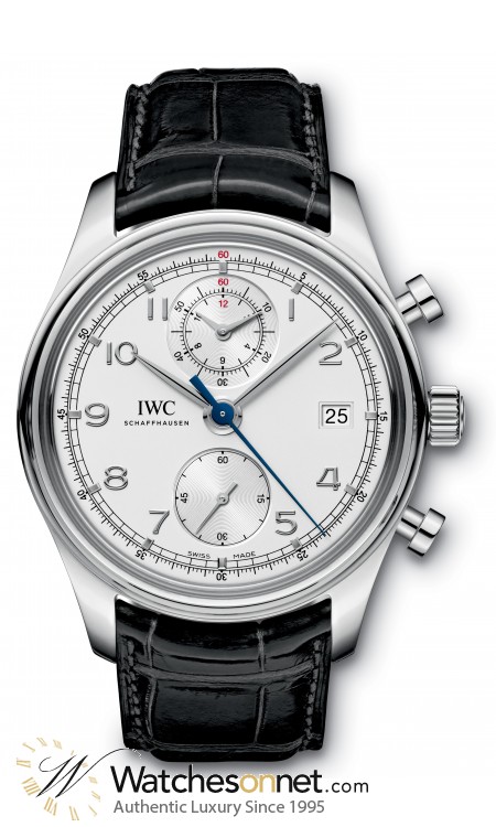 IWC Portuguese  Chronograph Automatic Men's Watch, Stainless Steel, Silver Dial, IW390403