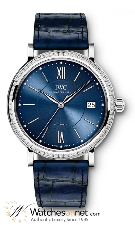 IWC Portofino  Automatic Unisex Watch, Stainless Steel, Blue Dial, IW458111