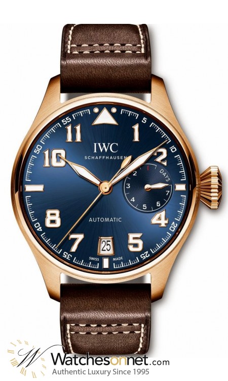 IWC Pilot  Automatic Men's Watch, 18K Rose Gold, Blue Dial, IW500909