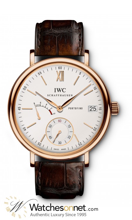 IWC Portofino  Mechanical Men's Watch, 18K Rose Gold, Silver Dial, IW510107