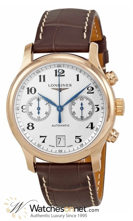 Longines Master  Automatic Men's Watch, 18K Rose Gold, Black Dial, L2.669.8.78.3