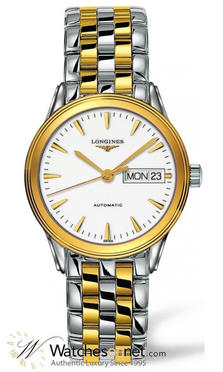 Longines Flagship  Automatic Men's Watch, Stainless Steel, White Dial, L4.799.3.22.7