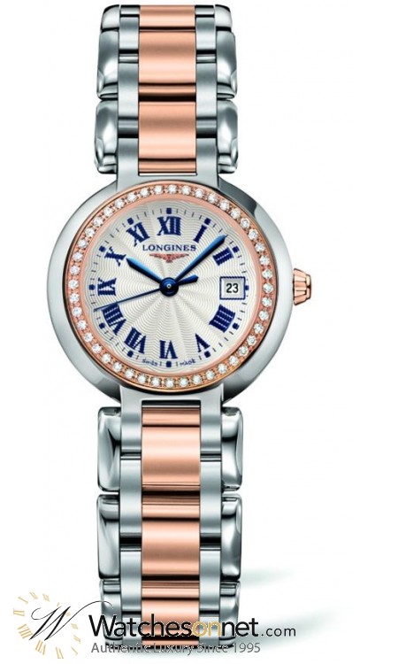 Longines PrimaLuna  Quartz Women's Watch, Stainless Steel, Cream Dial, L8.110.5.79.6