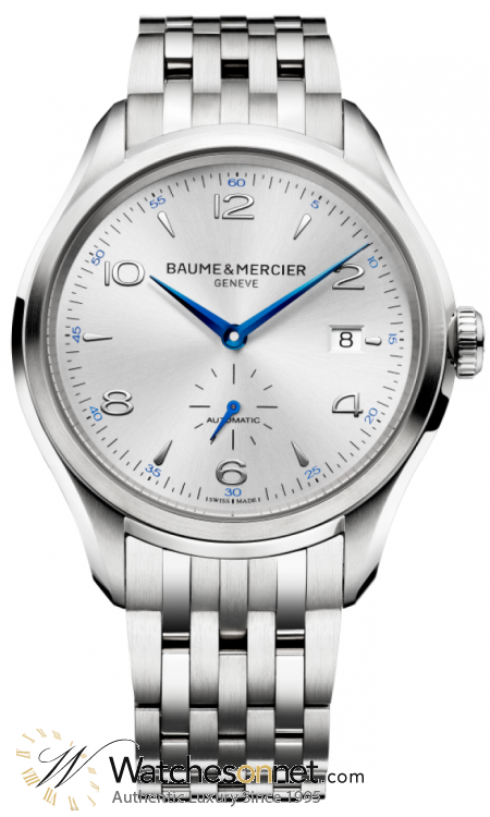 Baume & Mercier Clifton  Automatic Men's Watch, Stainless Steel, Silver Dial, MOA10099