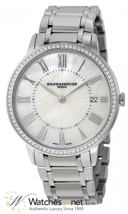 Baume & Mercier Classima  Quartz Women's Watch, Stainless Steel, Mother Of Pearl Dial, MOA10227