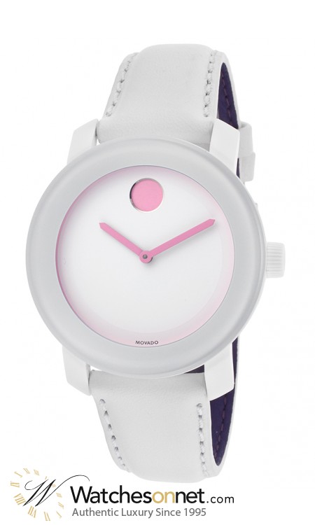 Movado Bold  Quartz Women's Watch, Stainless Steel, White Dial, 3600155