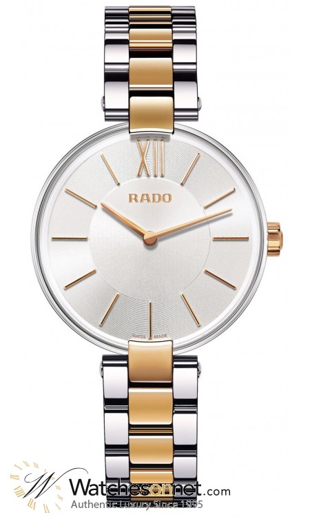 Rado Coupole  Quartz Women's Watch, Stainless Steel, Silver Dial, R22850103