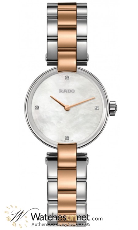 Rado Coupole  Quartz Women's Watch, Stainless Steel, Mother Of Pearl & Diamonds Dial, R22854913
