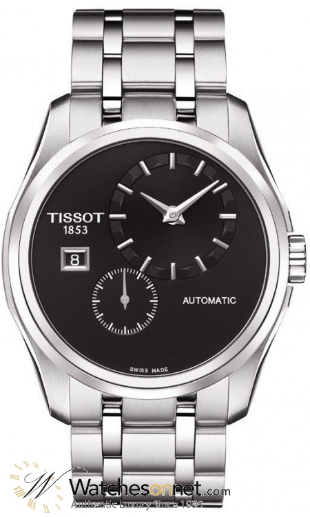 Tissot Couturier  Automatic Men's Watch, Stainless Steel, Black Dial, T035.428.11.051.00