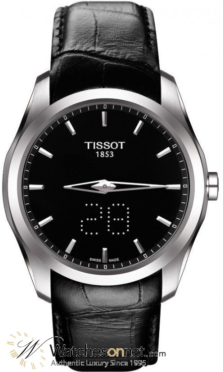 Tissot Couturier  Automatic Men's Watch, Stainless Steel, Black Dial, T035.446.16.051.00