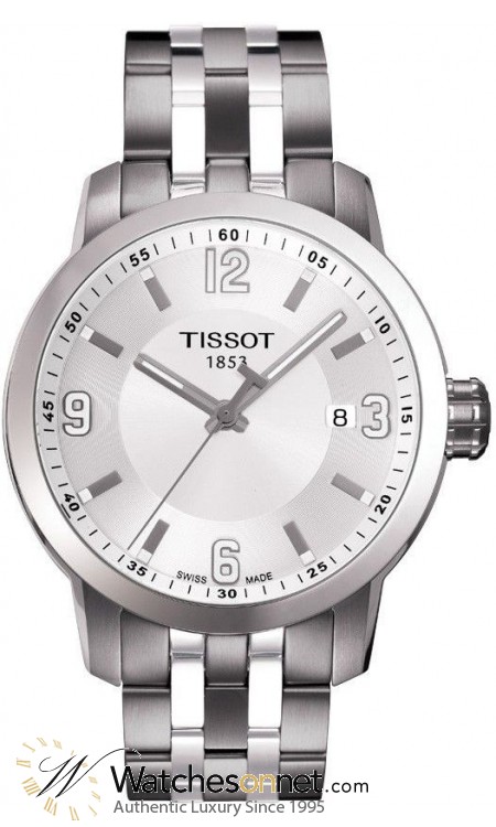 Tissot PRC200  Automatic Men's Watch, Stainless Steel, Silver Dial, T055.410.11.017.00