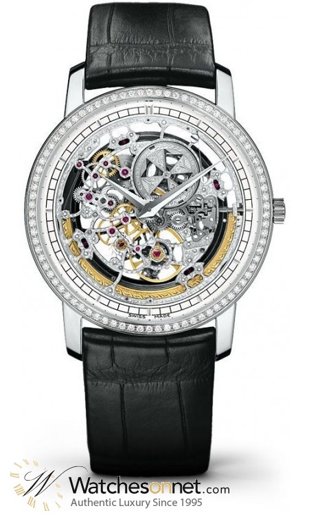 Vacheron Constantin Patrimony Traditionnelle  Automatic Men's Watch, 18K White Gold, Skeleton Dial, 43578/000G-9393