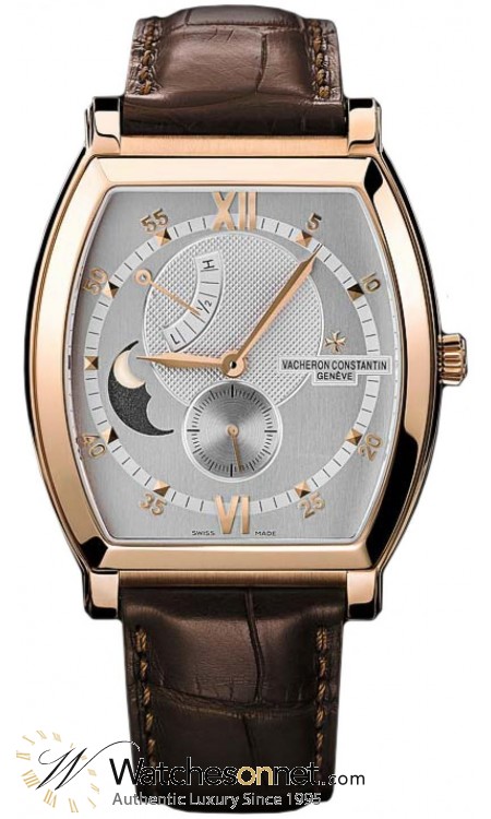 Vacheron Constantin Malte  Manual Winding Men's Watch, 18K Rose Gold, Silver Dial, 83080/000R-9407