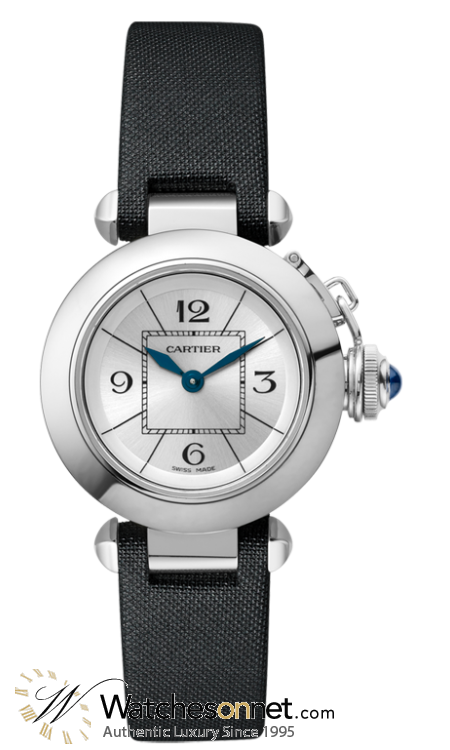Cartier Miss Pasha  Quartz Women's Watch, Stainless Steel, Silver Dial, W3140025