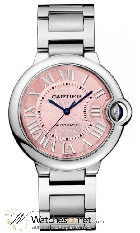 Cartier Ballon Bleu  Quartz Women's Watch, Stainless Steel, Pink Dial, W6920041
