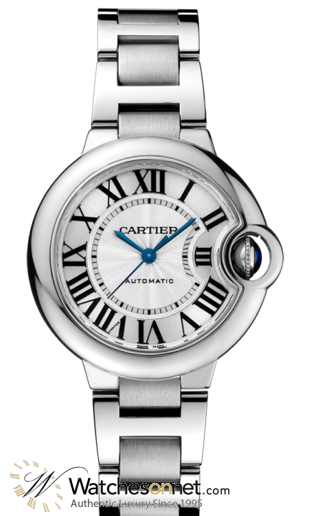 Cartier Ballon Bleu  Automatic Women's Watch, Stainless Steel, Silver Dial, W6920071