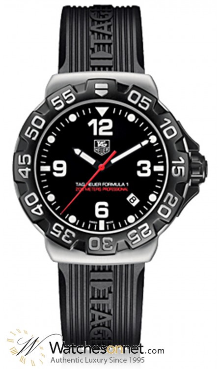 Tag Heuer Formula 1  Quartz Men's Watch, Stainless Steel, Black Dial, WAH1110.FT6024