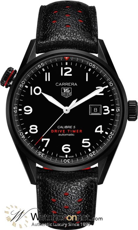 Tag Heuer Carrera  Automatic Men's Watch, Titanium, Black Dial, WAR2A80.FC6337