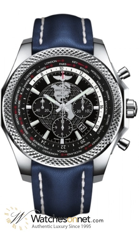 Breitling Bentley B05 Unitime  Chronograph Automatic Men's Watch, Stainless Steel, Black Dial, AB0521U4.BD79.102X