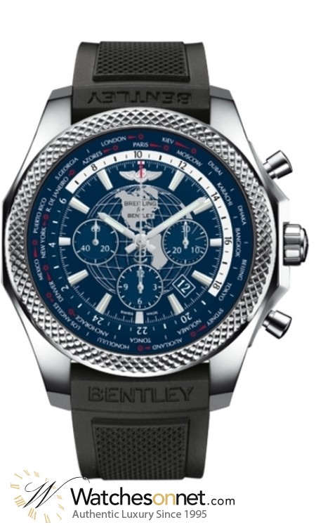 Breitling Bentley B05 Unitime  Chronograph Automatic Men's Watch, Stainless Steel, Blue Dial, AB0521V1.C918.220S
