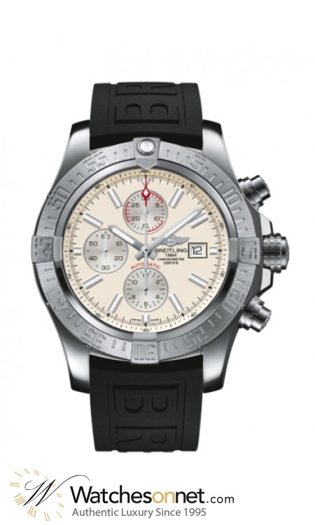 Breitling Super Avenger II  Chronograph Automatic Men's Watch, Stainless Steel, Silver Dial, A1337111.G779.155S