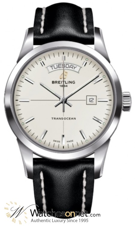 Breitling Transocean  Automatic Men's Watch, Stainless Steel, Silver Dial, A4531012.G751.435X