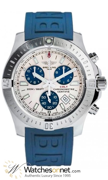 Breitling Colt  Quartz Men's Watch, Stainless Steel, White Dial, A7338811.G790.158S