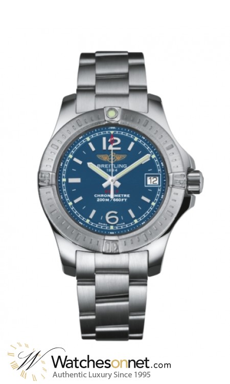 Breitling Colt  Super-Quartz Women's Watch, Stainless Steel, Blue Dial, A7738811.C908.175A