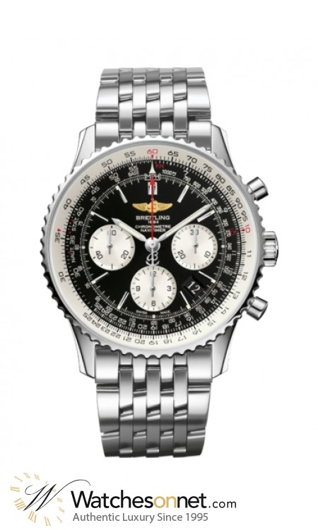 Breitling Navitimer 01  Chronograph Automatic Men's Watch, Stainless Steel, Black Dial, AB012012.BB01.447A