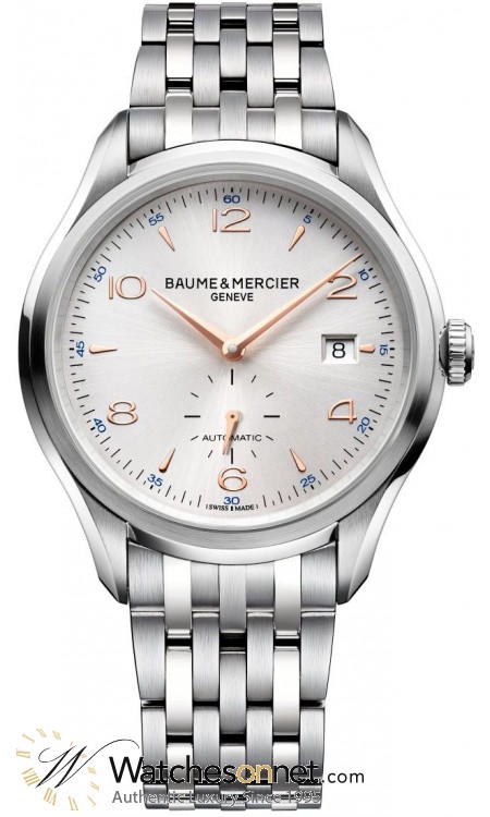 Baume & Mercier Clifton  Automatic Women's Watch, Stainless Steel, Silver Dial, MOA10141