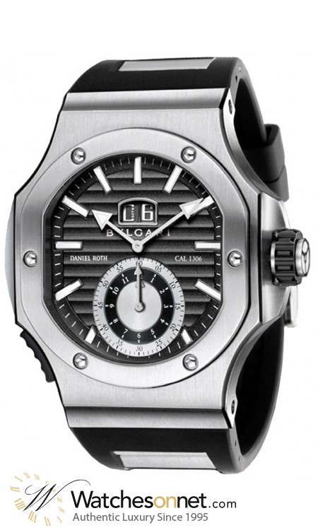 Bvlgari Endurer  Automatic Men's Watch, Stainless Steel, Black Dial, BRE56BSVDCHS
