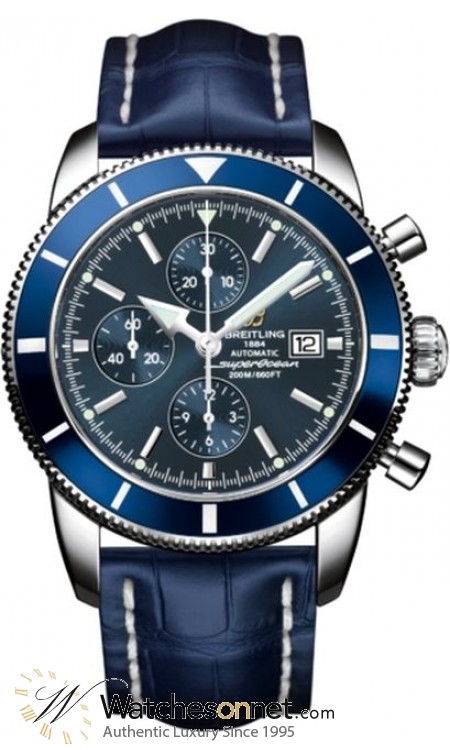 Breitling Superocean Heritage Chronographe 46  Chronograph Automatic Men's Watch, Stainless Steel, Blue Dial, A1332016.C758.747P