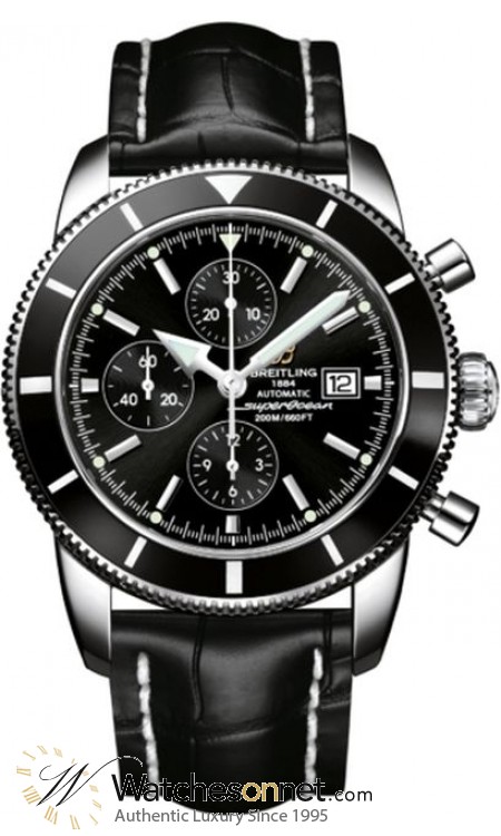 Breitling Superocean Heritage Chronographe 46  Chronograph Automatic Men's Watch, Stainless Steel, Black Dial, A1332024.B908.761P