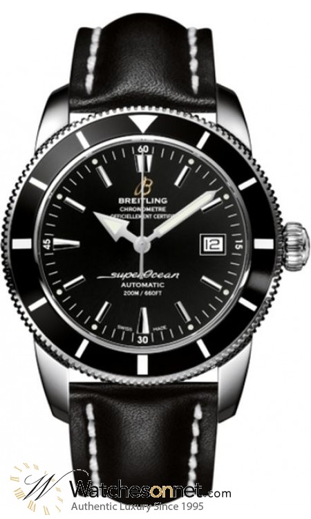 Breitling Superocean Heritage 42  Automatic Men's Watch, Stainless Steel, Black Dial, A1732124.BA61.435X