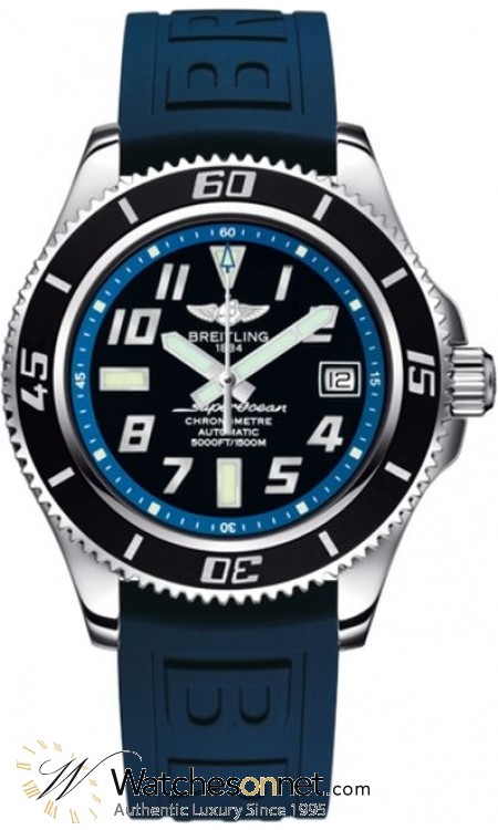Breitling Superocean 42  Automatic Men's Watch, Stainless Steel, Black Dial, A1736402.BA30.148S