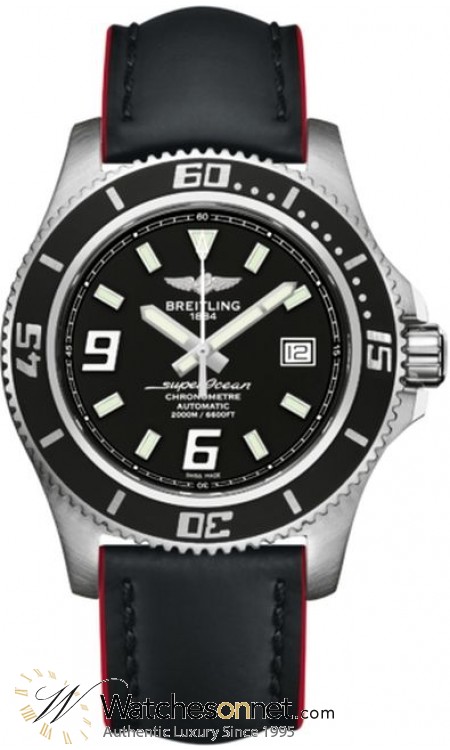 Breitling Superocean 44  Automatic Men's Watch, Stainless Steel, Black Dial, A1739102.BA77.228X