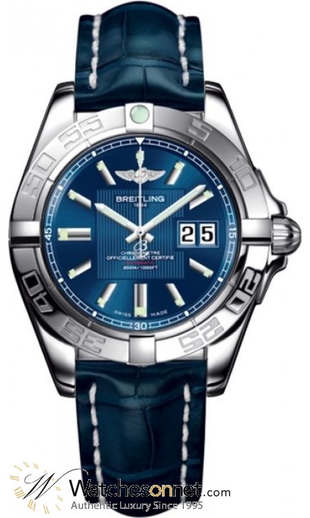 Breitling Galactic 41  Automatic Men's Watch, Stainless Steel, Blue Dial, A49350L2.C806.719P