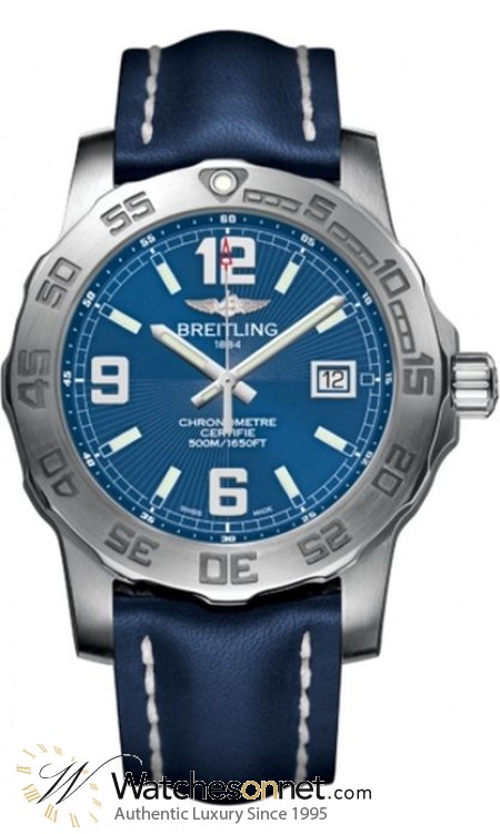 Breitling Colt  Super-Quartz Men's Watch, Stainless Steel, Blue Dial, A7438710.C849.105X