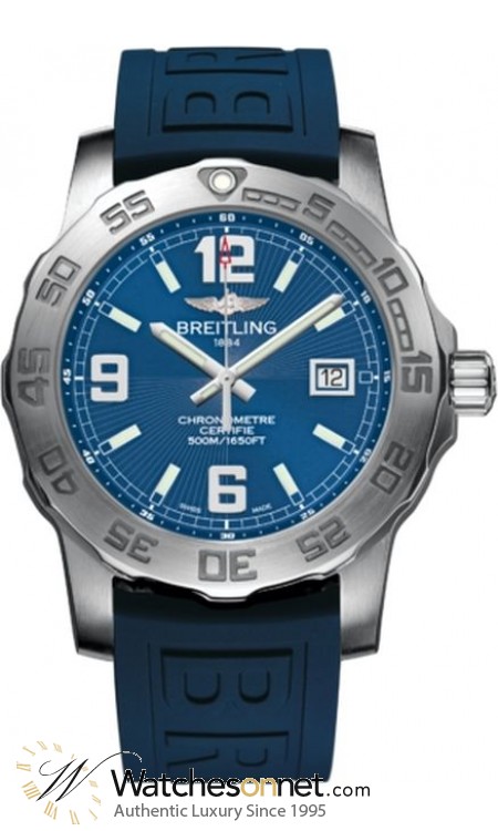 Breitling Colt  Super-Quartz Men's Watch, Stainless Steel, Blue Dial, A7438710.C849.158S