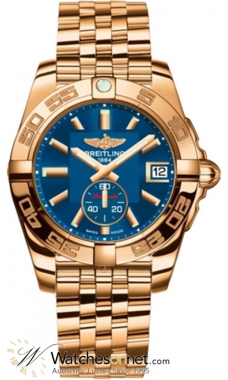 Breitling Galactic 36  Automatic Women's Watch, 18K Rose Gold, Blue Dial, H3733012.C831.376H