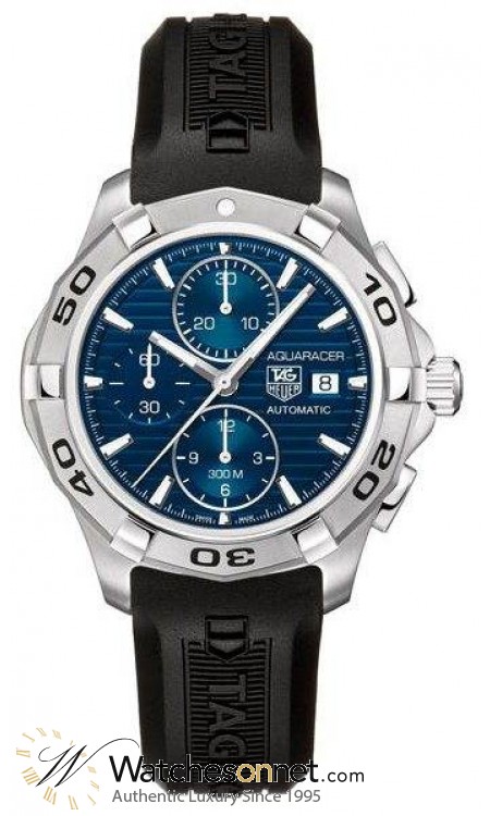 Tag Heuer Aquaracer  Chronograph Automatic Men's Watch, Stainless Steel, Blue Dial, CAP2112.FT6028