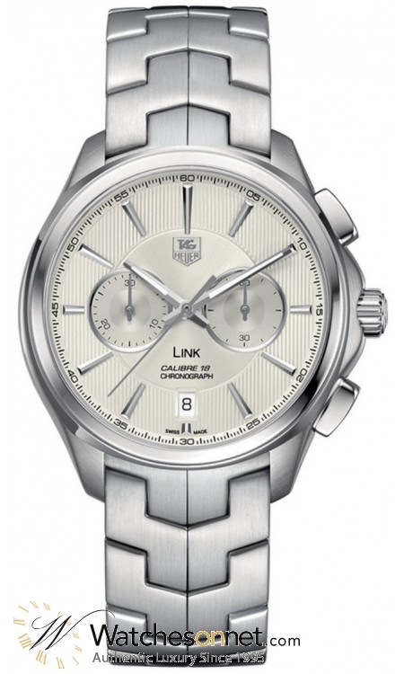 Tag Heuer Link  Chronograph Automatic Men's Watch, Stainless Steel, Silver Dial, CAT2111.BA0959