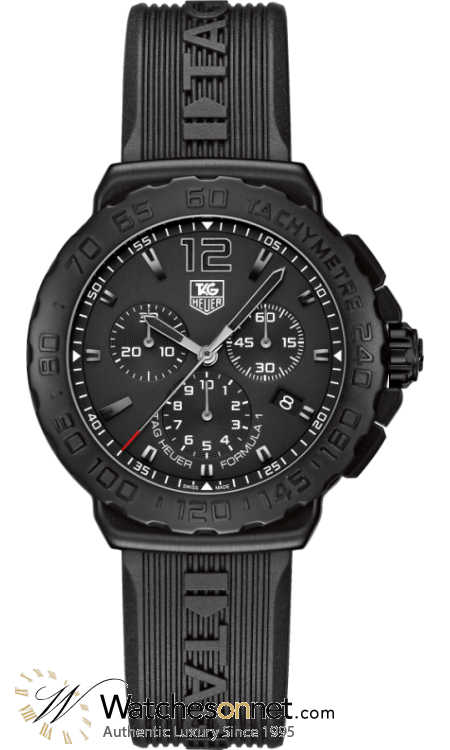 Tag Heuer Formula 1  Chronograph Quartz Men's Watch, Titanium, Black Dial, CAU1114.FT6024