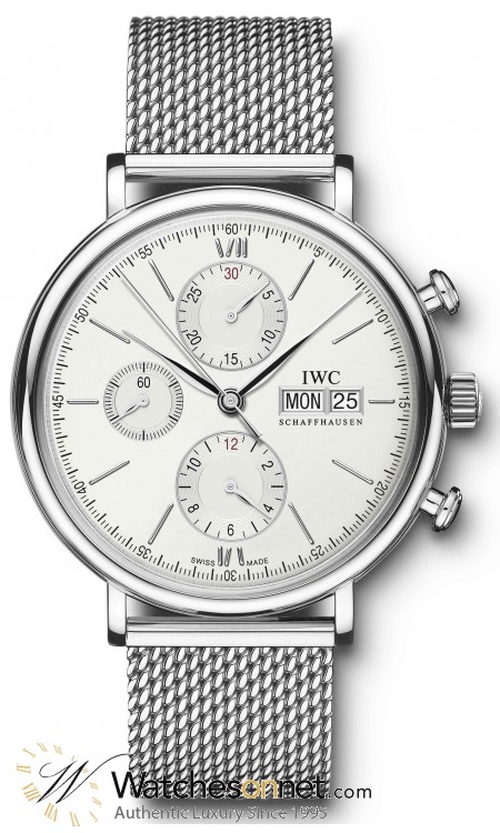 IWC Portofino  Chronograph Automatic Men's Watch, Stainless Steel, Silver Dial, IW391011