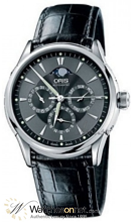 Oris Culture Artelier  Automatic Men's Watch, Stainless Steel, Black Dial, 733-7591-4054-LS