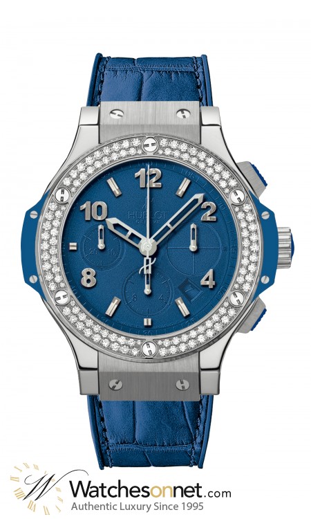 Hublot Big Bang 41mm  Chronograph Automatic Women's Watch, Stainless Steel, Blue Dial, 341.SL.5190.LR.1104
