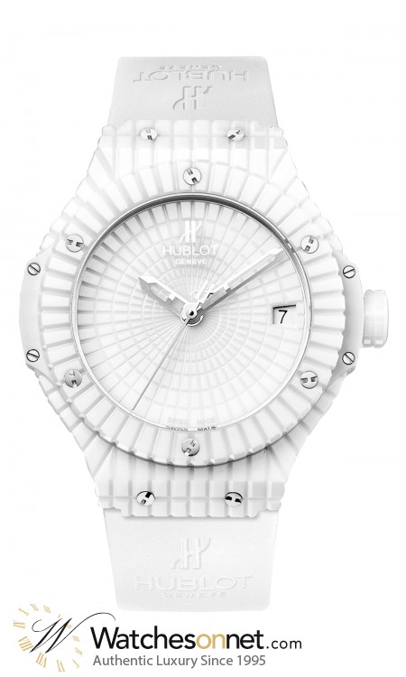 Hublot Big Bang 41mm  Automatic Certified Men's Watch, Ceramic, White Dial, 346.HX.2800.RW
